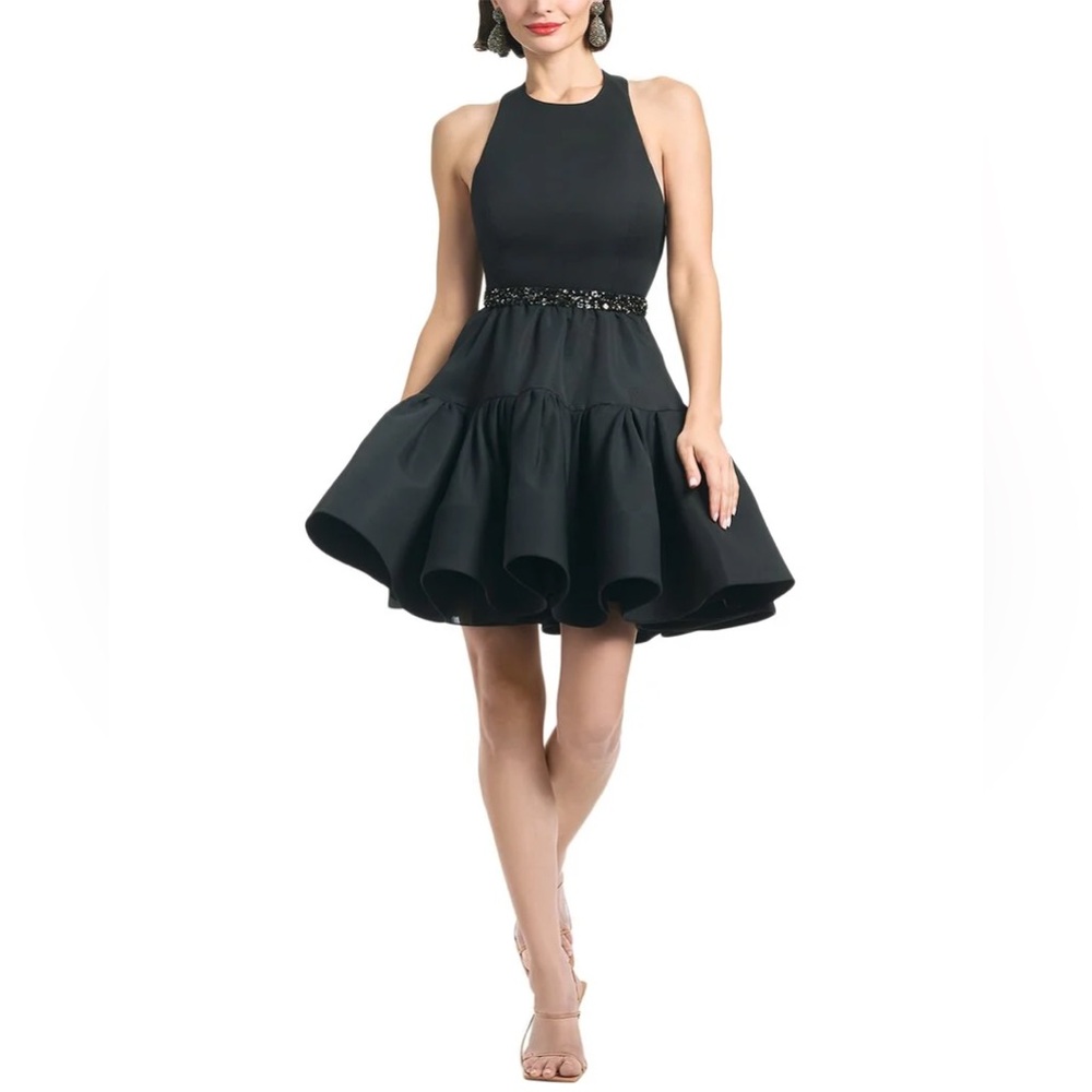 Sachin & Babi Trina Faille Halter Minidress Size 10